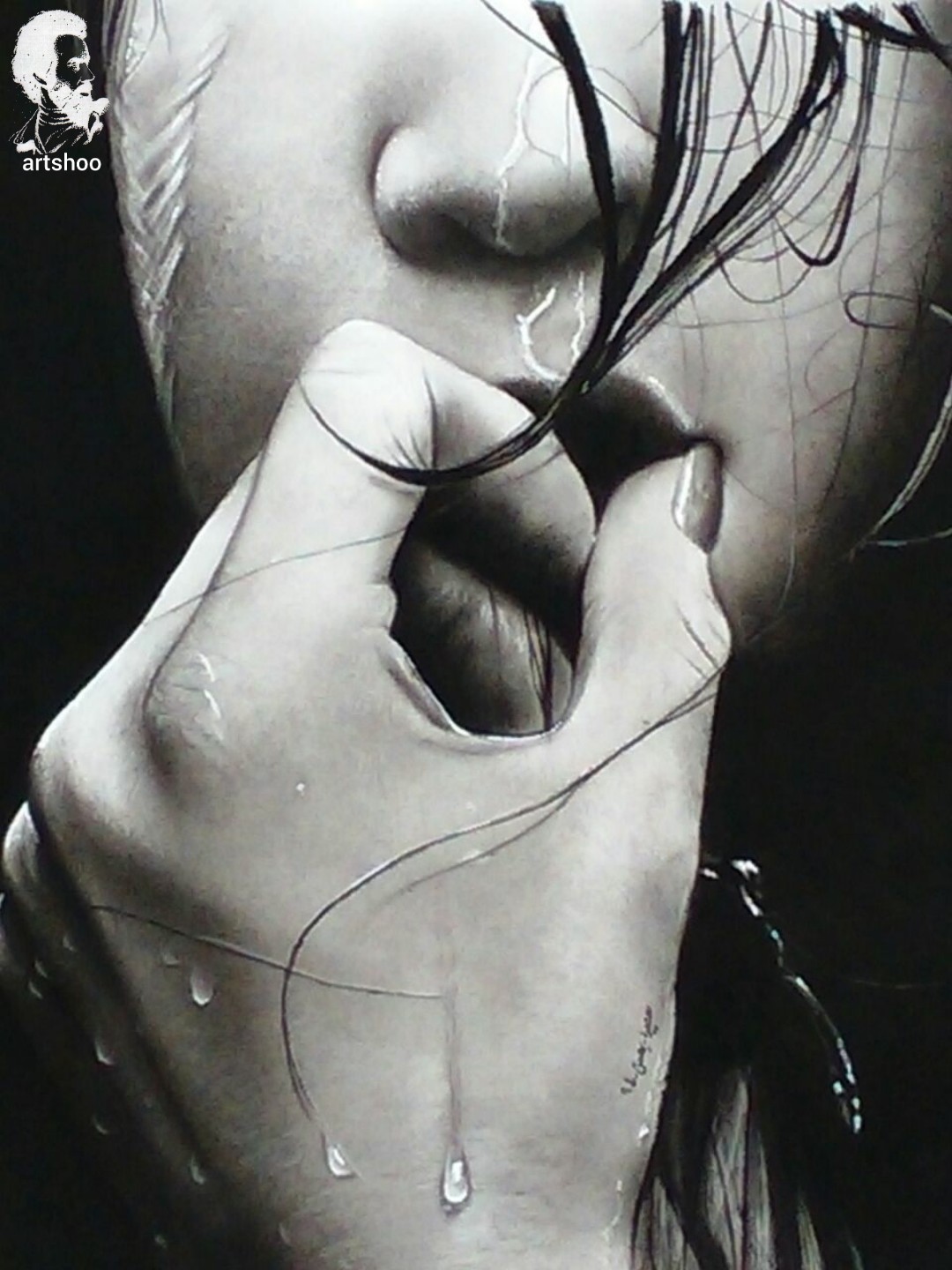 نقاشی سیاه قلم اورژینال